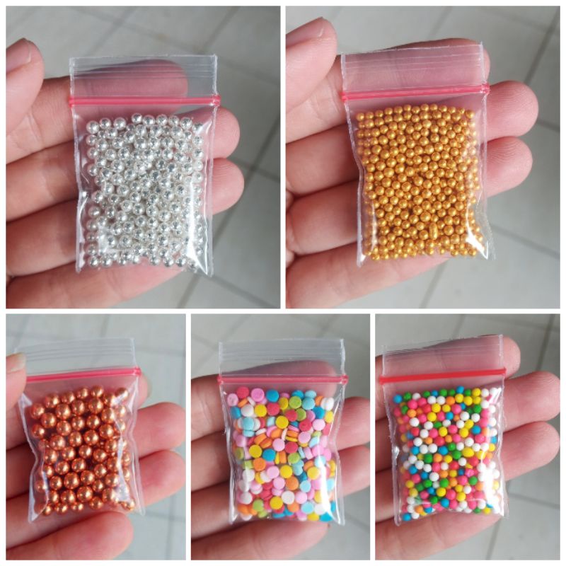 

MUTIARA PEARL GOLD SILVER 3GR - SPRINKLES EDIBLE CAKE KUE