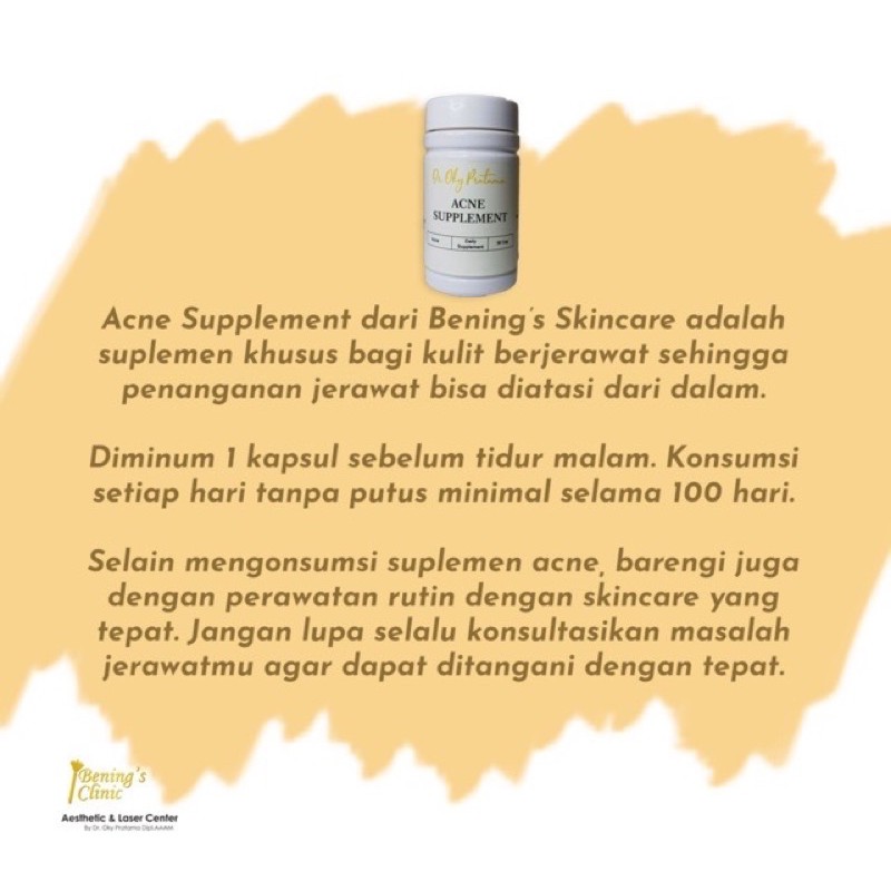 Bening's Acne Night Cream Normal |Cream Malam Jerawat dan Beruntus