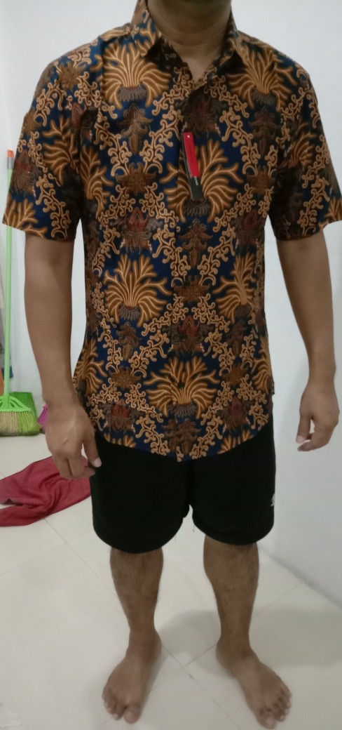 Cbs445 Kemeja Batik Pria Slimfit Mewah Unik Baju Batik Pria Best Seller