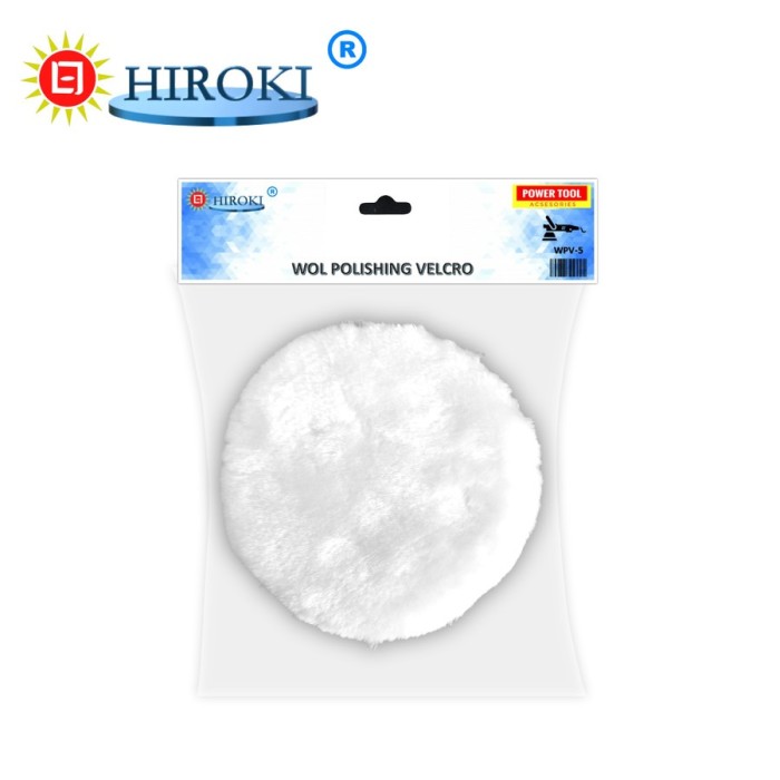 Hiroki Wol Poles Mobil 5 Inch Wol Polishing Velcro Kendaraan