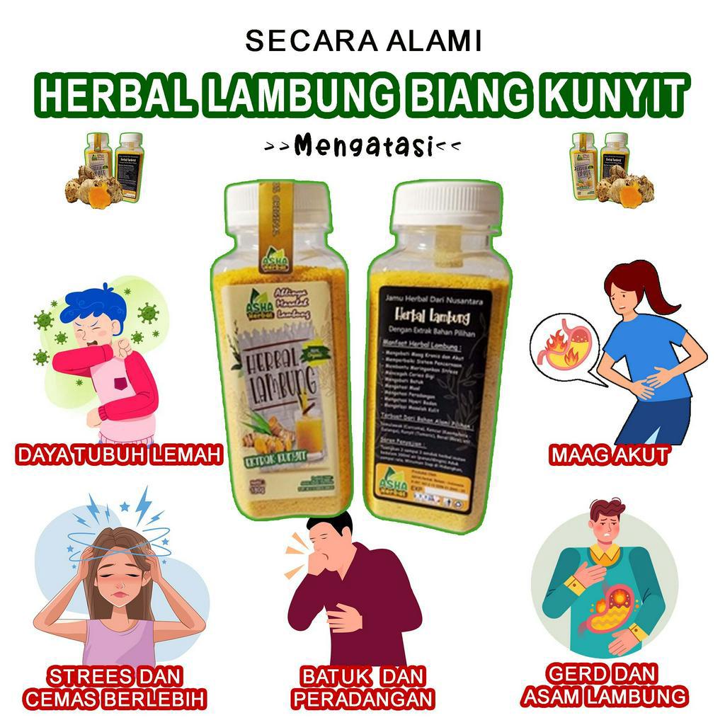 

Jamu Kunyit Biang Herbal Maag Herbal GERD Asam Lambung Nyeri Haid Bubuk Instan Alami 100% Organik