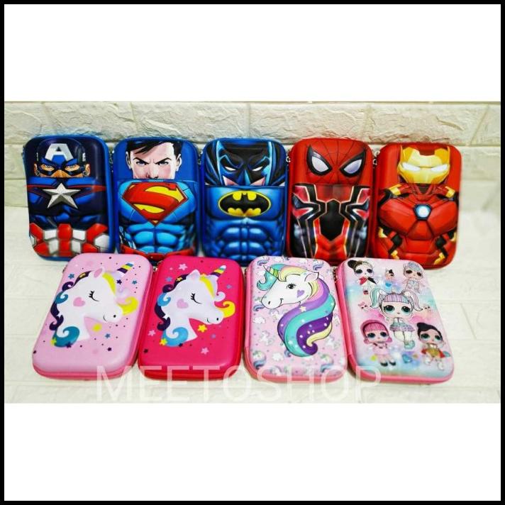 

Kotak Pensil Hardcase Impor Tempat Pensil Pencil Case Karakter Smiggle