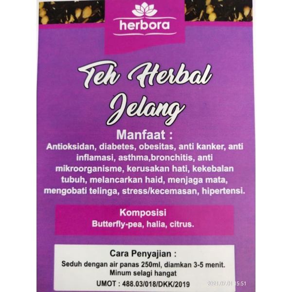 

Teh Herbal Jelang