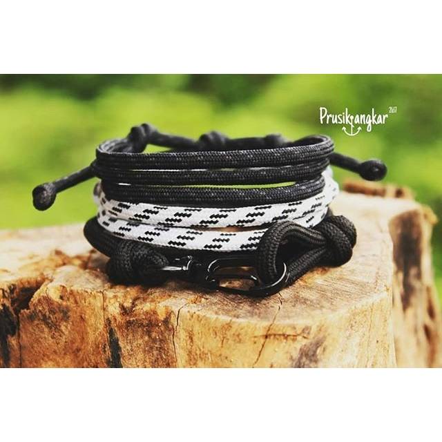 Gelang Tali Prusik Jangkar / Gelang Prusik Jangkar / Gelang paracord / Gelang paket / gelang tali