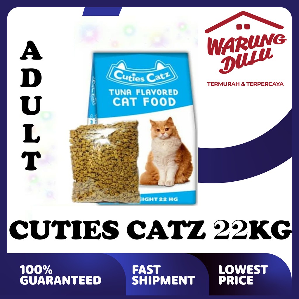 MAKANAN KUCING CUTIES CATZ CAT FOOD 22KG