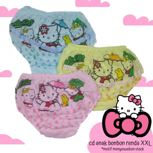 Celana Dalam Anak Bonbon Renda Size XXL