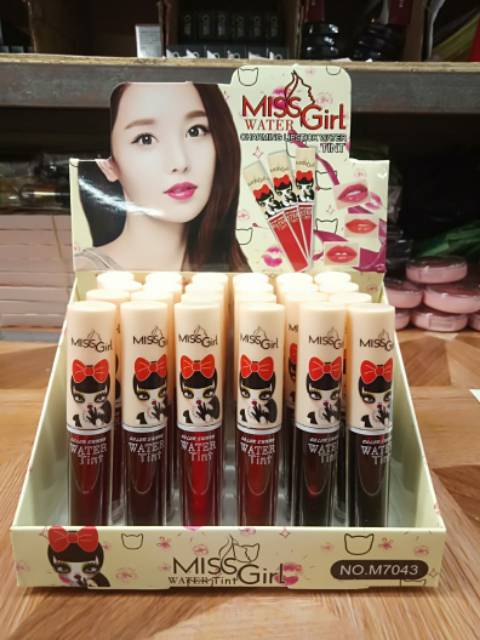 Lip tint miss girl charming 6pcs