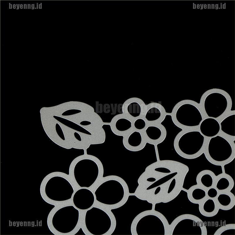 Bey 11Pcs Cetakan Stensil Cutting Dies Motif Bungadaun Bahan Metal Untuk Scrapbook Craft DIY