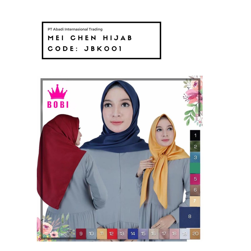 Jilbab Segitiga Mei Chen / Hijab Variasi Warna / Kode JBK001