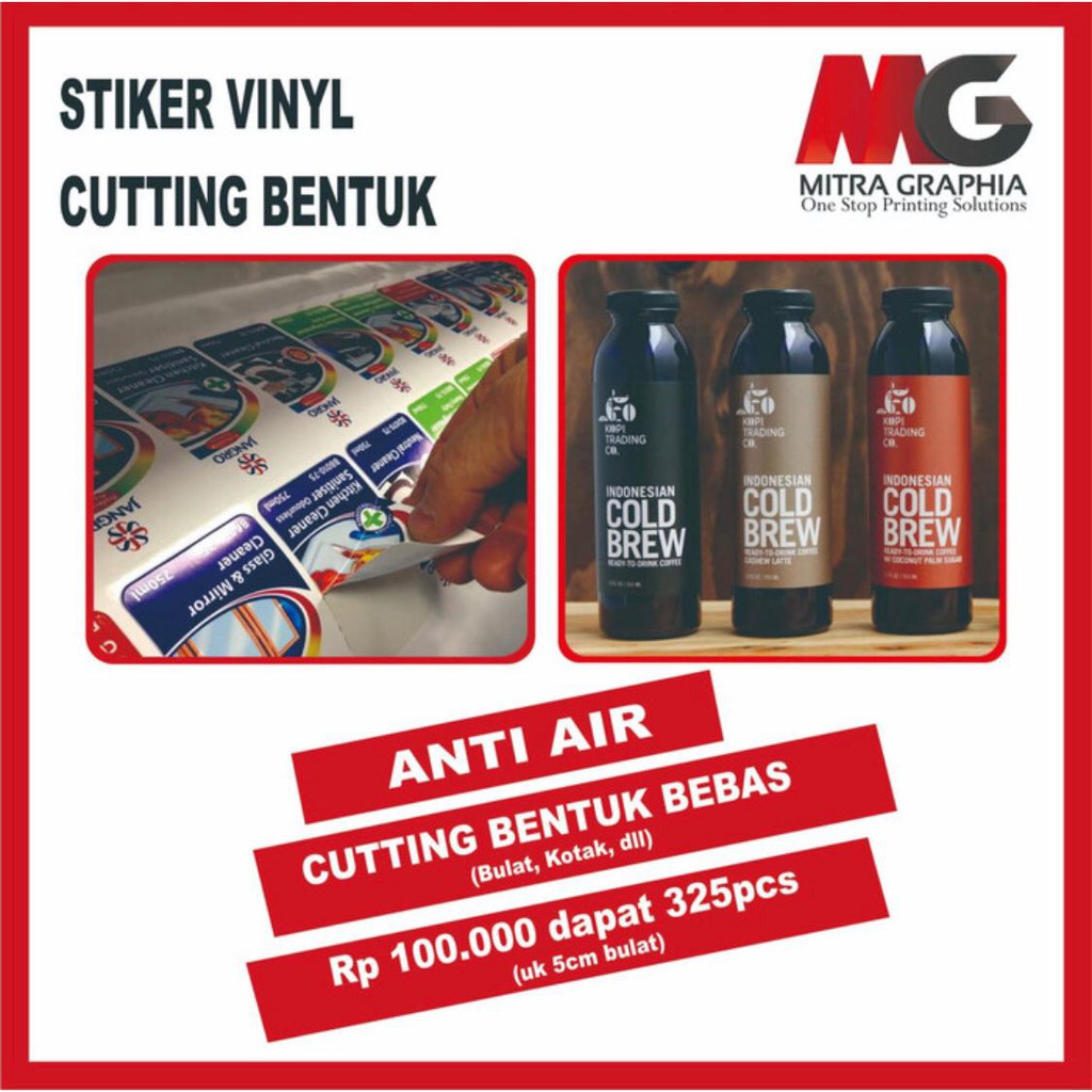 

STIKER VINYL IMPORT METERAN / ANTI AIR / WATERPROOF / STIKER LABEL CUSTOM