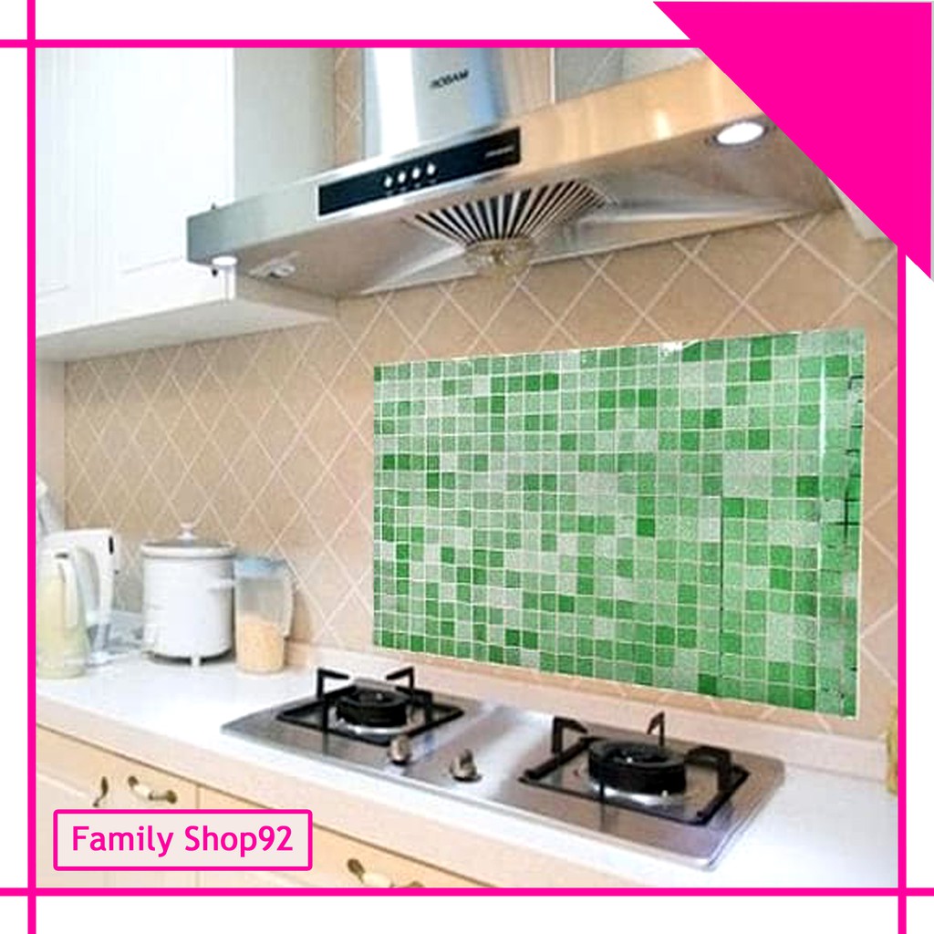 FS Wall Stiker Dapur  Mosaik Wallpaper Dinding Hiasan Dapur  