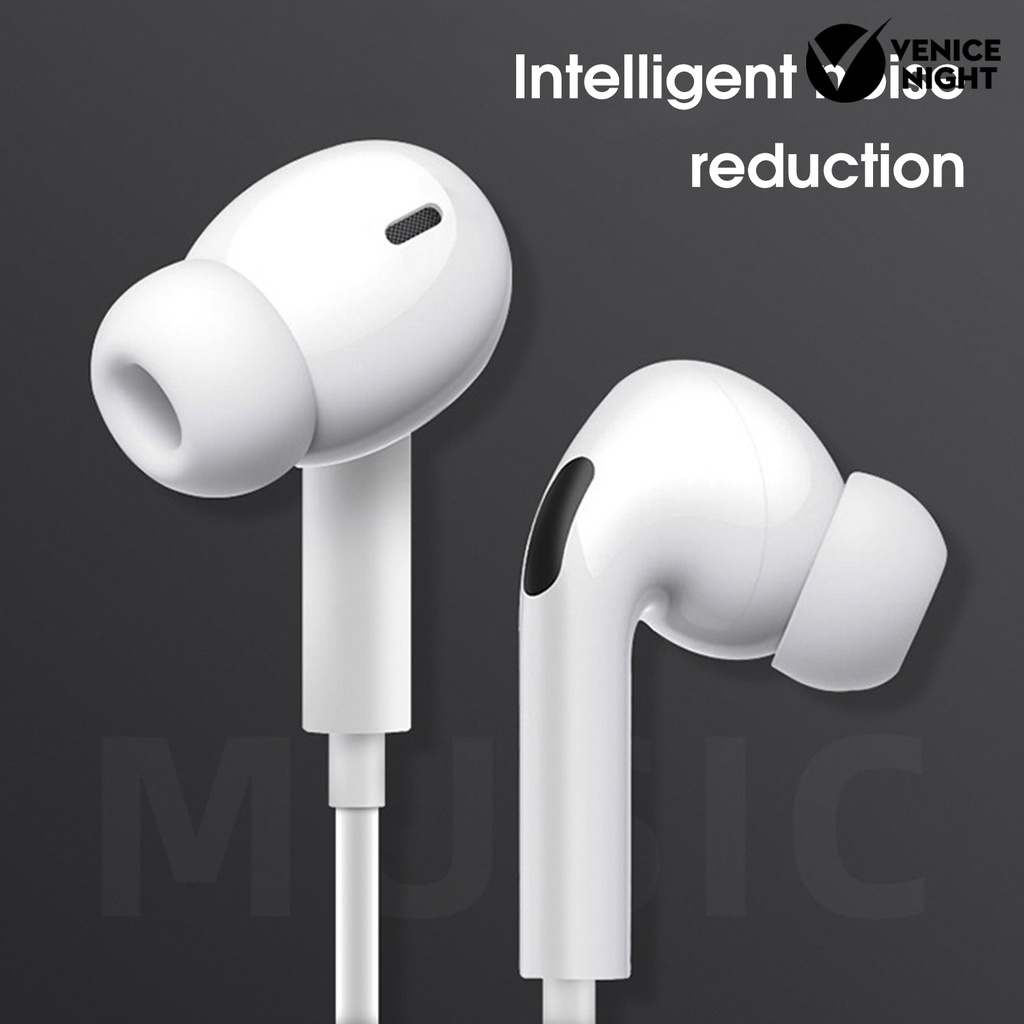 (VNEP) (Berkabel) Earphone In ear HiFi Ergonomis Dengan Mic Untuk Handphone