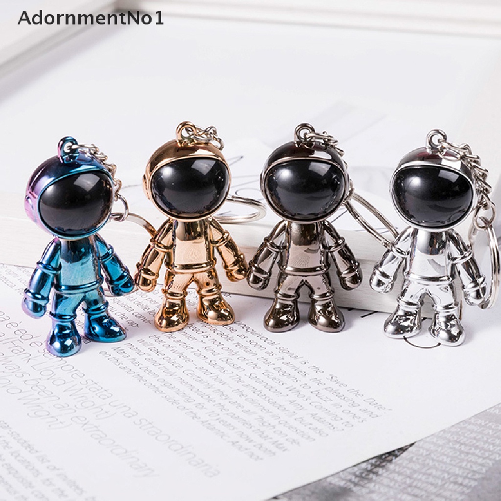 (AdornmentNo1) Gantungan Kunci Bentuk Robot Luar Angkasa Astronot 3D Handmade Bahan Alloy Untuk Pria