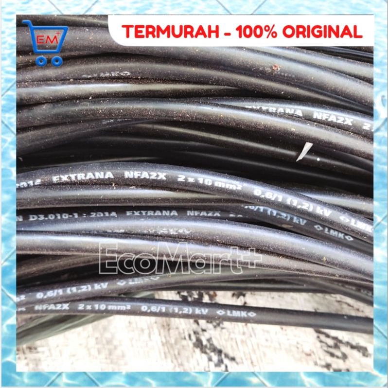 Kabel &quot;EXTRANA&quot; PLN TC SR Twisted Standard SNI NFA2X 2x10mm2 - HARGA PER METER - TIDAK BISA &quot;COD&quot;