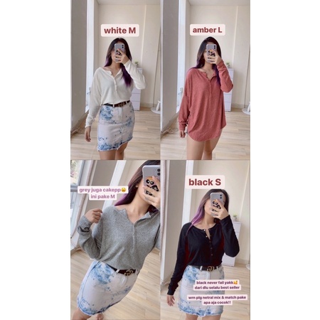 OLDNAVY WAFFLE KNITTED TOP - ATASAN SWEATER RAJUT ORIGINAL BRANDED-6