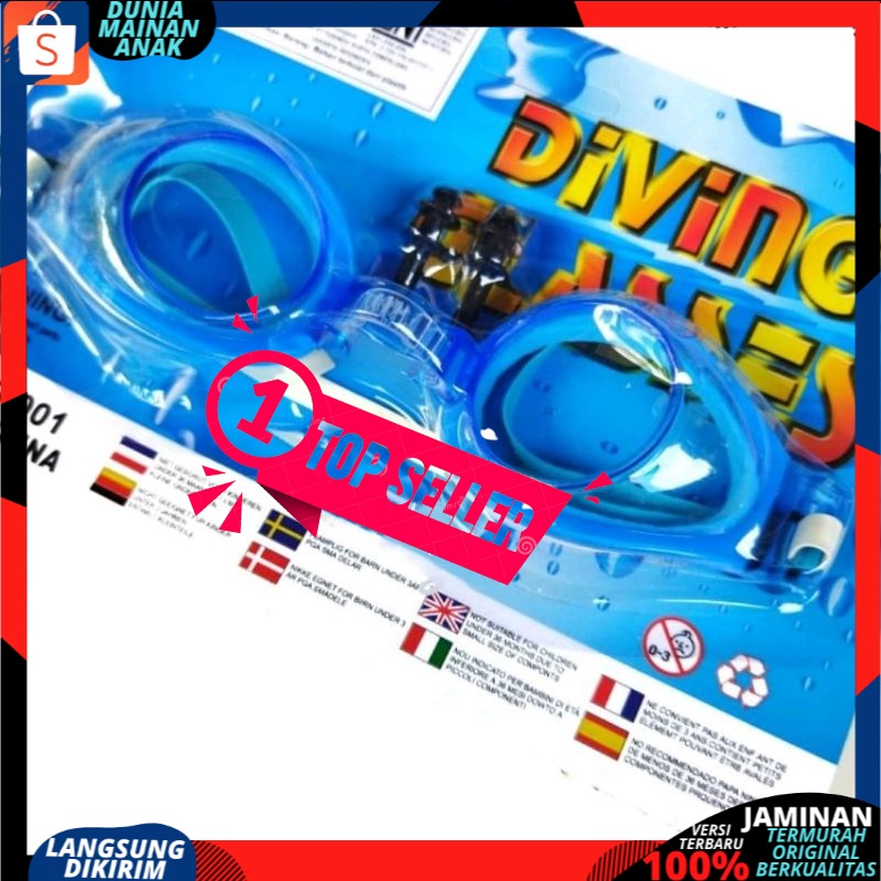 KACAMATA RENANG BERENANG ANAK COWOK CEWEK ALL SIZE OLAHRAGA OUTDOOR DIVINE GLASS MURAH