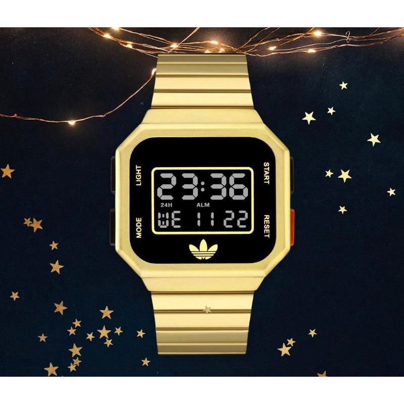 [3 WARNA] Jam Tangan Adidas Segi Digital Rantai Unisex