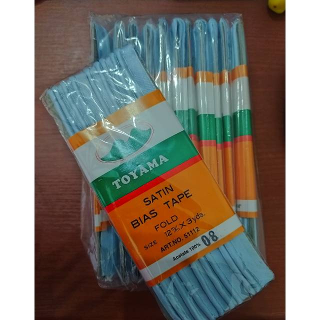 

SALE Bisban/Satin Bias Tape Toyama 12mm 3yds