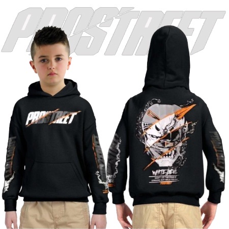 Jaket Hoodie Anak Prostreet Motif White Devil / Jaket hoodie anak usia 7-12 thn