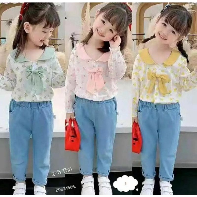 setelan celana anak perempuan import/setelan celana panjang anak perempuan/setelan celana anak perem