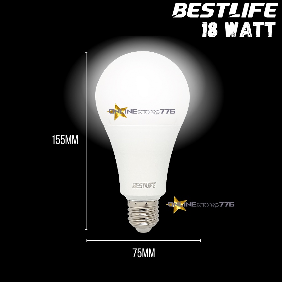 LAMPU BOHLAM LED BESTLIFE 18W / LAMPU LED BESTLIFE 18 WATT / BOHLAM GARANSI 1 TAHUN / CAHAYA PUTIH