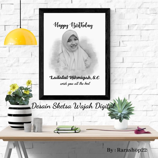 

Kado desain sketsa wajah digital