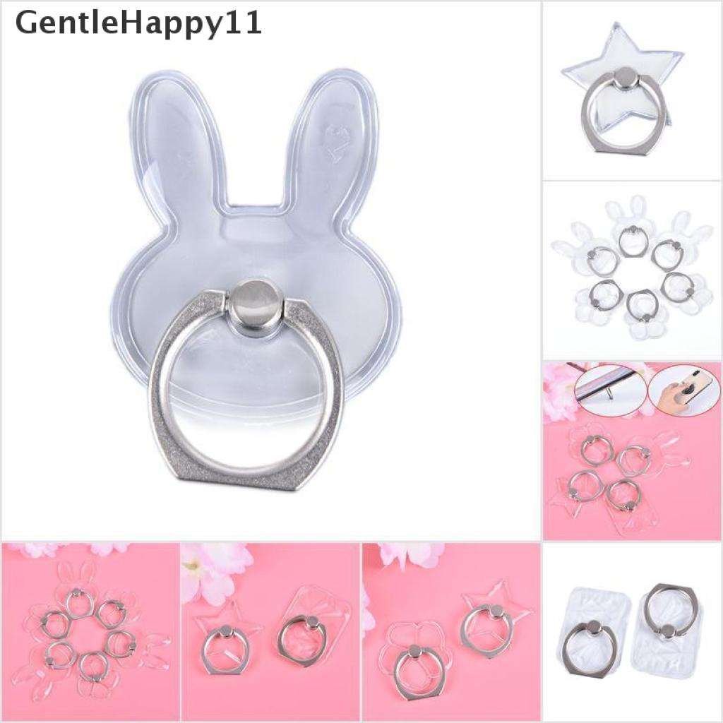 Gentlehappy Ring Stand Holder Hp Universal Transparan Bisa Berputar 360 °