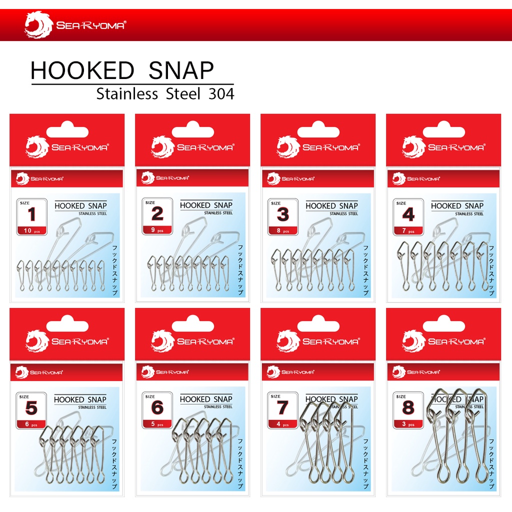 Peniti Kili Kili Interlock merk Searyoma / Hooked Snap / Peniti Kili Kili Pancing Laut, Danau, Empan