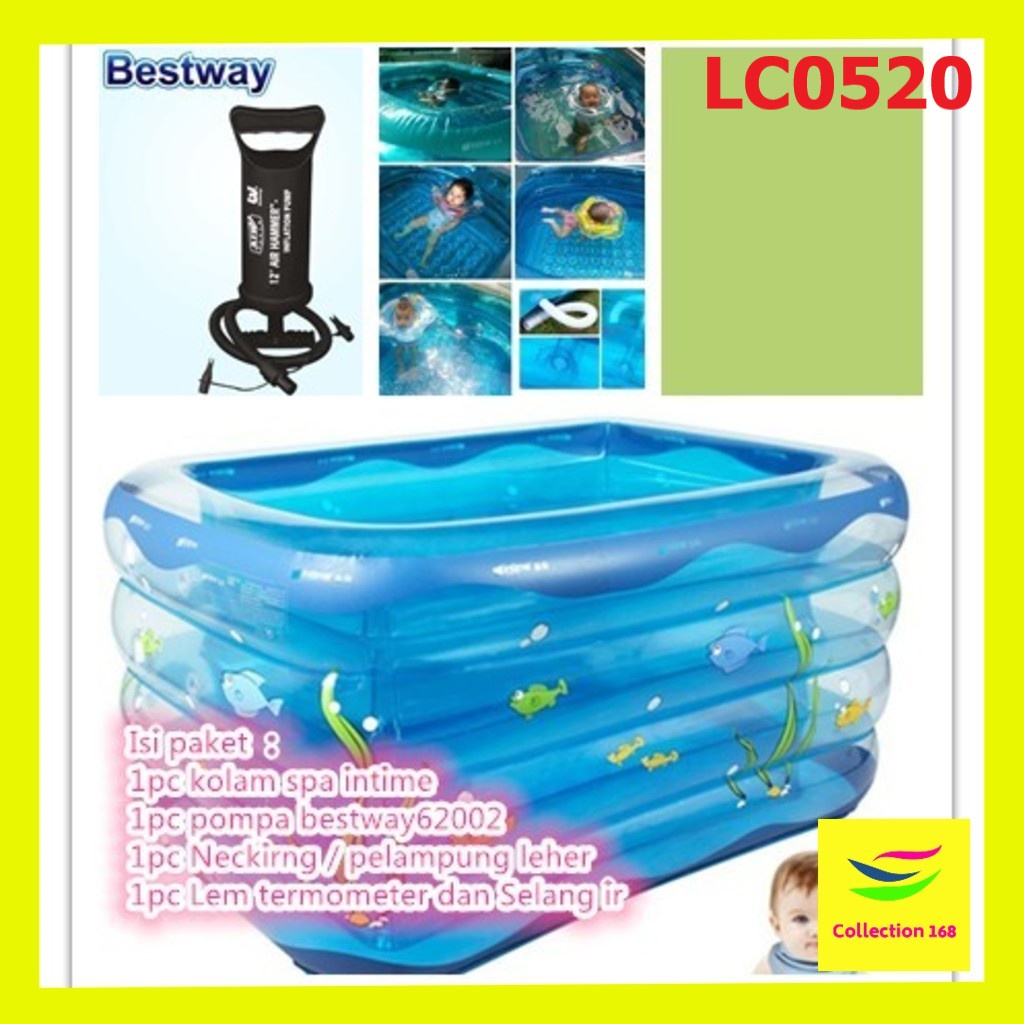 Bestway 54006 Kolam Renang Anak / Dewasa Murah Jumbo 2 Meter Rectangular Pool LC0520