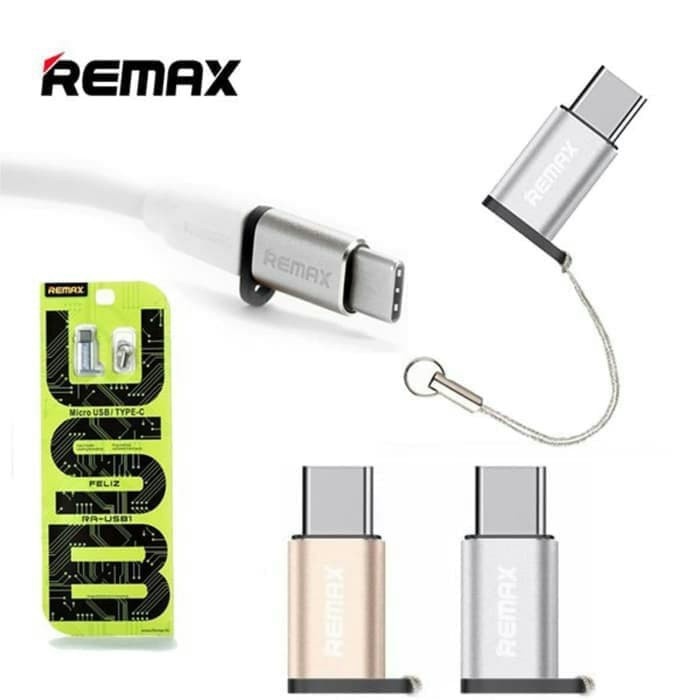 Converter Remax Adapter Micro to Type C Converter Micro to Type C otg (Penyambung Charger)