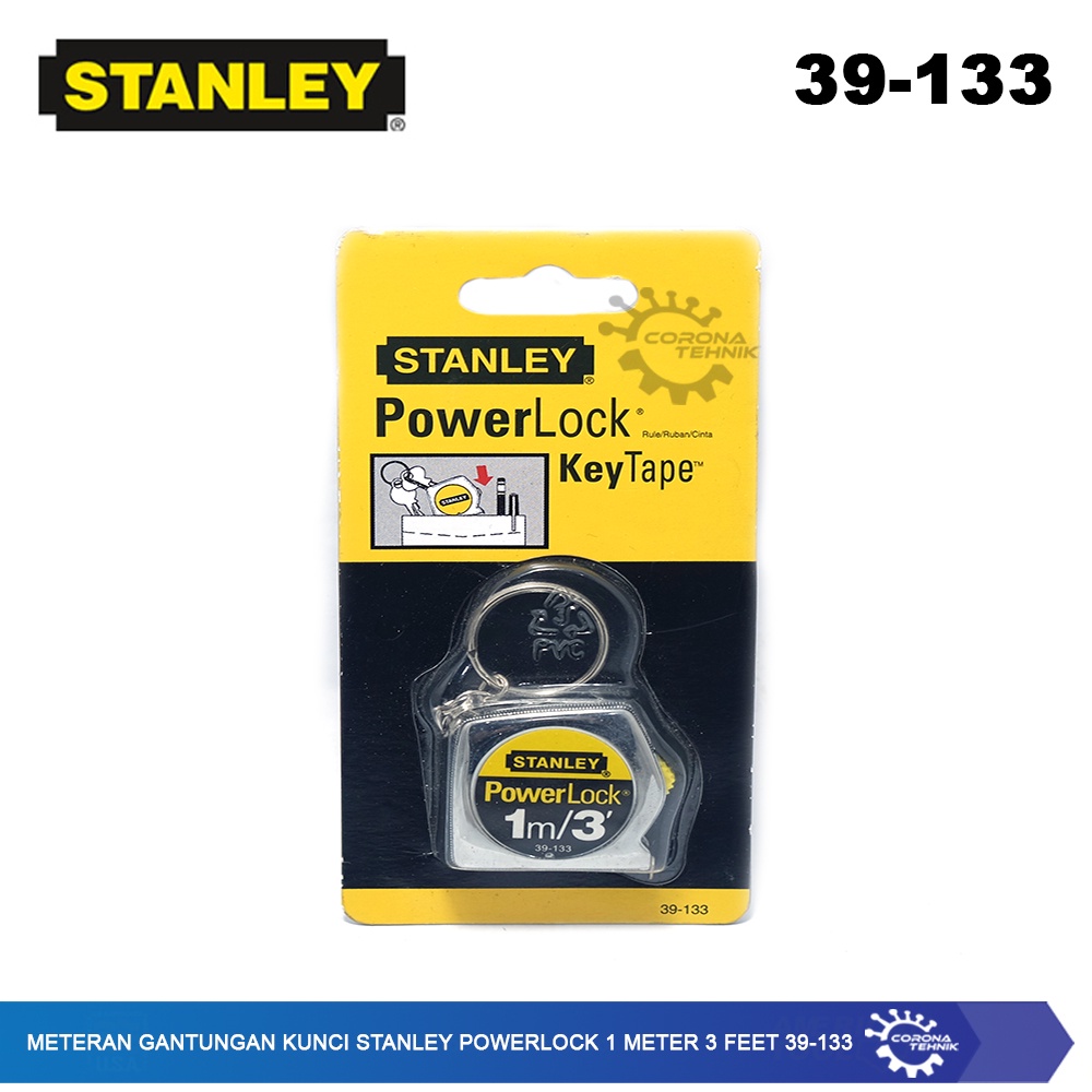 Stanley PowerLock 1 Meter 3 Feet 39-133 - Meteran Gantungan Kunci