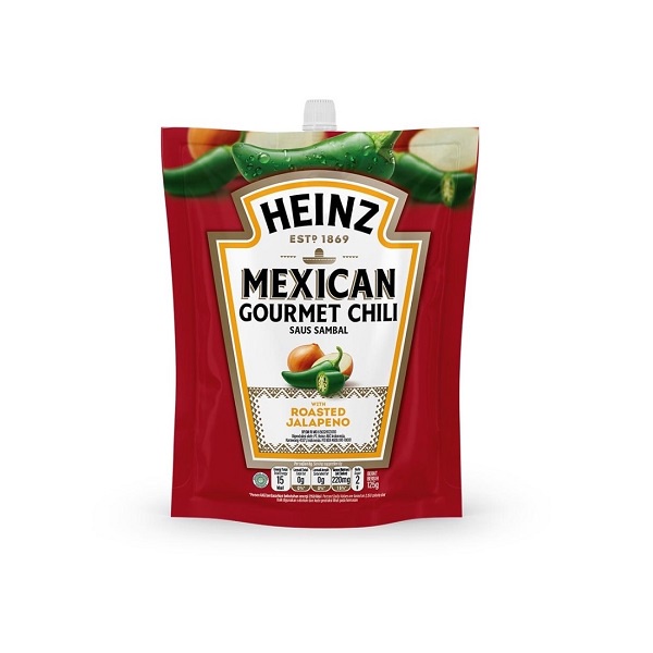 

HEINZ SAUS TOMAT MEXICAN INDONESIAN KOREAN GOURMET CHILI 125 GRAM