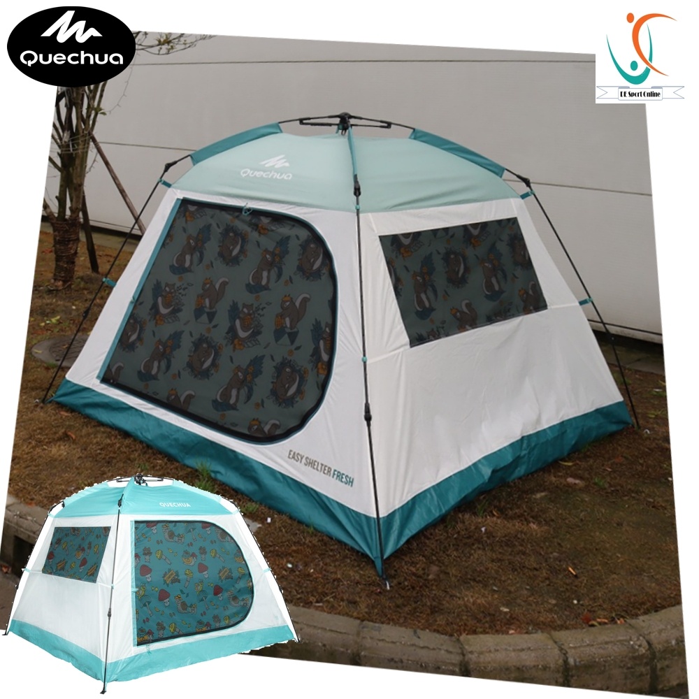 TENDA CAMPING QUECHUA SHELTER 190X190 TINGGI 140 PRODUK IMPORT EASY SHELTER CN FRUIT UNIVE