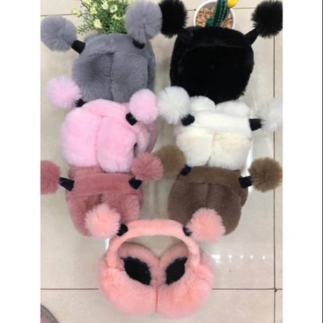 Earmuff model pom bertanduk pelindung telinga bayi sampai dewasa