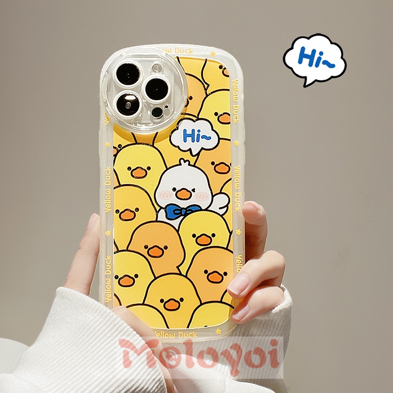 Casing Soft Case Bebek Kuning Untuk IPhone 7 8 Plus 11 XR 11Pro Max XS Max X 12 Pro Max 13 Pro Max