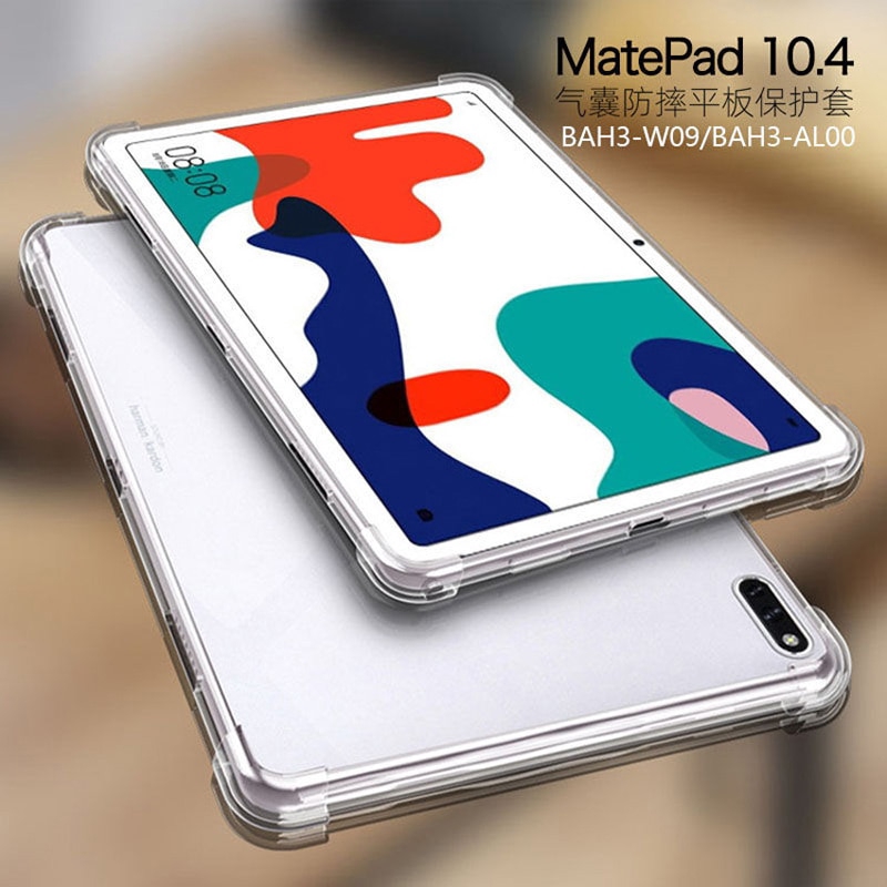 For Huawei MatePad 10.4 inch 2020 Drop Resistance case TPU Slim back cover  BAH3-AL00 BAH3-W09 Transparent soft case  Funda capa