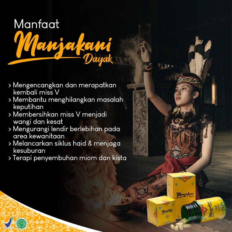 Kapsul Manjakani Dayak - Obat Keputihan Lendir  Miss V Wangi Keset Wanita / Cegah Kista Miom-5