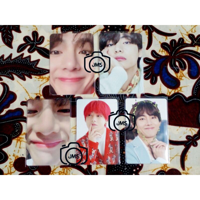 [TAKE ALL 5PC] Taehyung Tae V Dicon Photocard Zoom Bunga Daun Rambut Merah Red Hair TaeZoom Dicon Ta