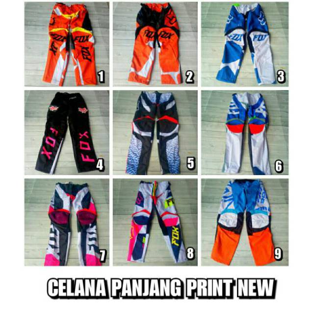 Celana cross fox printing Full