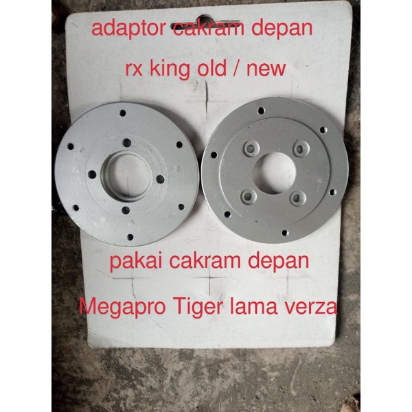 adaptor cakram depan RX king pakai cakram Megapro Tiger Verza cb 150 r old