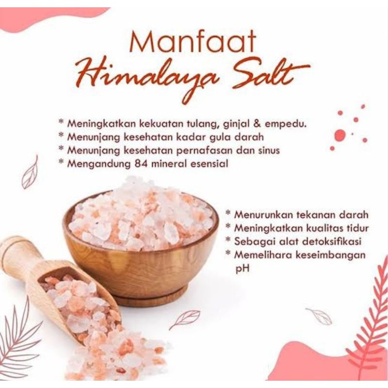 Garam Himalaya 500 gram Natural Pink Himalayan Salt Fine Halus  500 gram