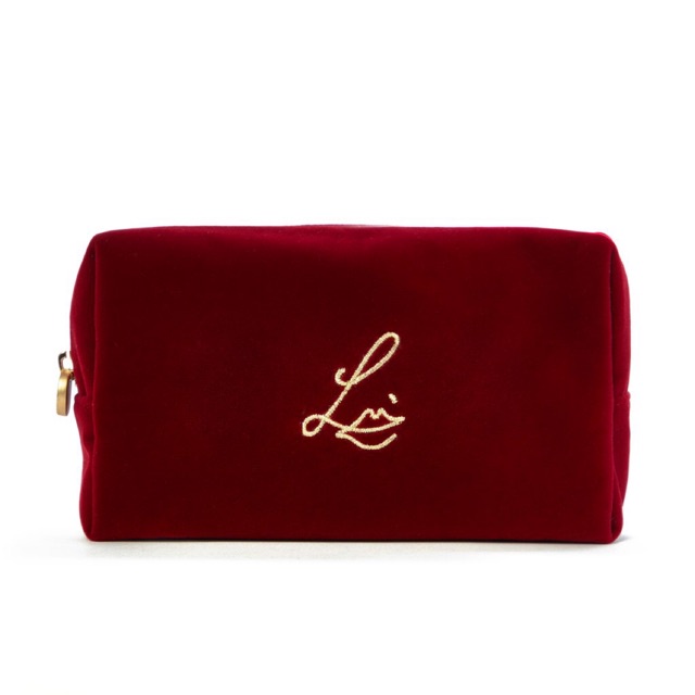 Lisa Eldridge Velvet Cherry Makeup Pouch