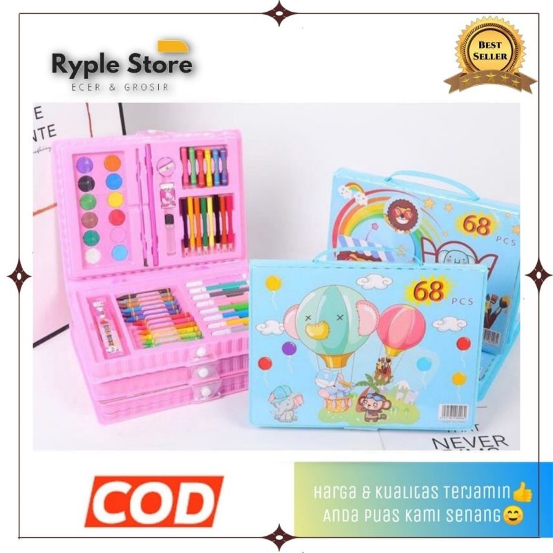 

Art Set Crayon 68Pcs Alat Perlengkapan Menggambar & Melukis