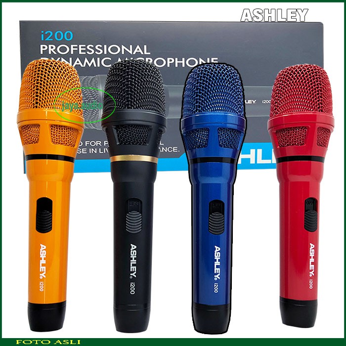 Mic ASHLEY i200 Mik Kabel Profesional Microphone Vokal Mikrofon ASHLEY