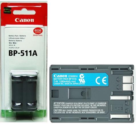 Battery Baterai Canon BP-511A Untuk Kamera EOS 5D, 20D, 30D, 40D, 50D