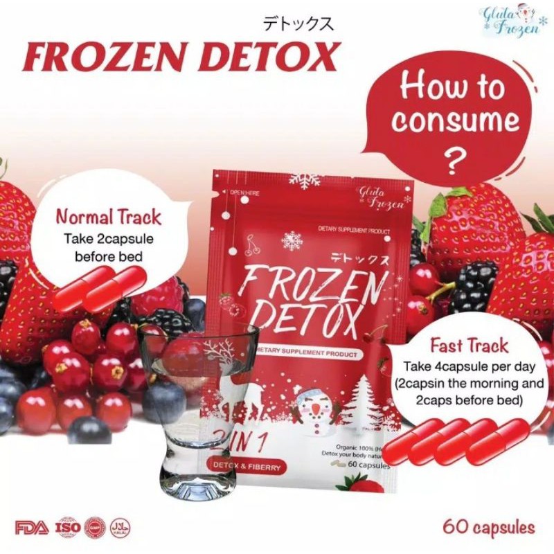 FROZEN DETOX/DIETARY SUPPLEMENT ORIGINAL THAILAND ( BPOM & HALAL )