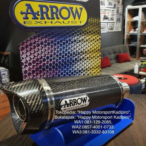 Knalpot Arrow Thunder Carbon Inlet 54Mm Silencer Only