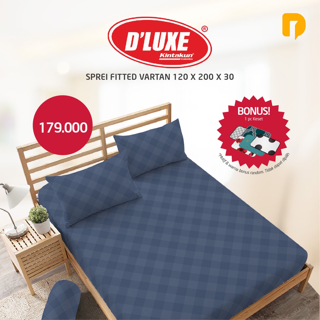 Kintakun Sprei Fitted Vartan 120 x 200 x 30