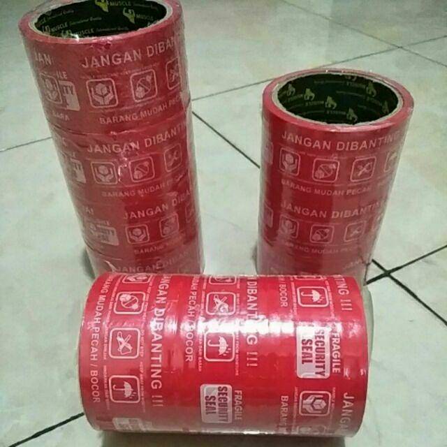 

Eceran Lakban FRAGILE Merah 50 yard