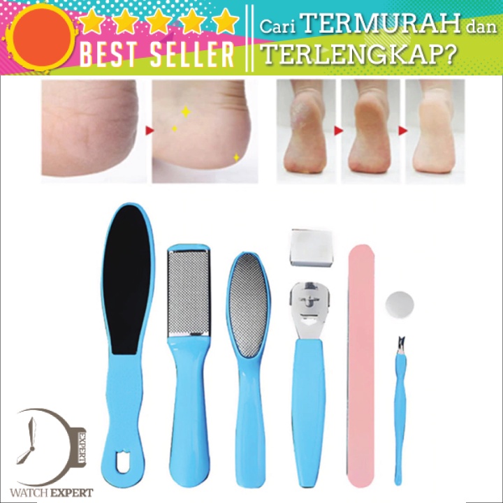 Bisa COD Alat Perawatan Kaki Manicure Pedicure Foot Care Scraper Set 8 in 1 - Biutte.co IN1807